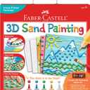 Faber-Castell 3D Sand Painting Kit for Kids: Create 5 Sand Art Pictures, DIY Arts and Crafts for Kids Ages 6-8+, Art Projects and Gifts for Girls and Boys, Red, Yellow, Green, Blue and White