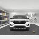 Garage Floor Mat 7'4"x17' Garage Mats for Floor Under Car, Absorbent Oil