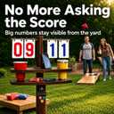 Cornhole Scoreboard with Drink Holders and Magnetic Bottle Opener