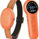 Dog Shock Collar with Soft Neoprene Padded - 4 Training Modes E Collar with 1600FT Remote Control for 5–120 lbs Large Medium Small Dogs, IPX7 Waterproof, Orange