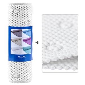 Double Layer Foam Non Slip Bathtub Mat 37x17in, More Comfortable and Thicker Tub Mat Than Ordinary Foam Shower Mat, Bath Mat for Tub with Suction for Comfort and Safety (White, 36'' x 17'')