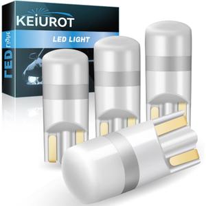 Keiurot House Number Light Bulb 194 193 Bulb Address Sign LED Replacement Address Light Bulb Kit,Landscape RV and Cabinet Lighting White,10-30Volt AC/DC 4Pack