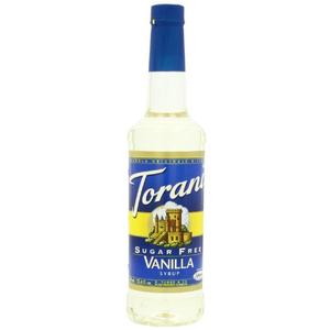 Torani Sugar-Free Syrup, Vanilla, 25.4-Ounce Bottles (Pack of 4)