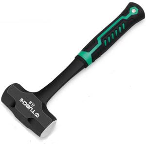 BUSKPOK 3lb Sledge Hammer, Mini Strike Drilling Crack Sledgehammer with No-Slip Cushion Grip 3 Pound