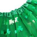 4 x Women Teens Tutu Adult 4 Layered Tulle Skirt with Satin Lined Dance Non See-Through Tutu Halloween Costumes (Large, Clover Green)
