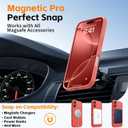 Magnetic for iPhone 17 Case, [Matte Solid Color] [Full Camera Protection] Protective Case for iPhone 17 - Red