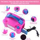 QIPUMP Balloon Pump Electric,110V 600W Balloon Blower Inflator Dual Nozzle Air Pump Balloons Inflator for Decoration, Party, Sport,Gifts:2 Balloon Tying Tools