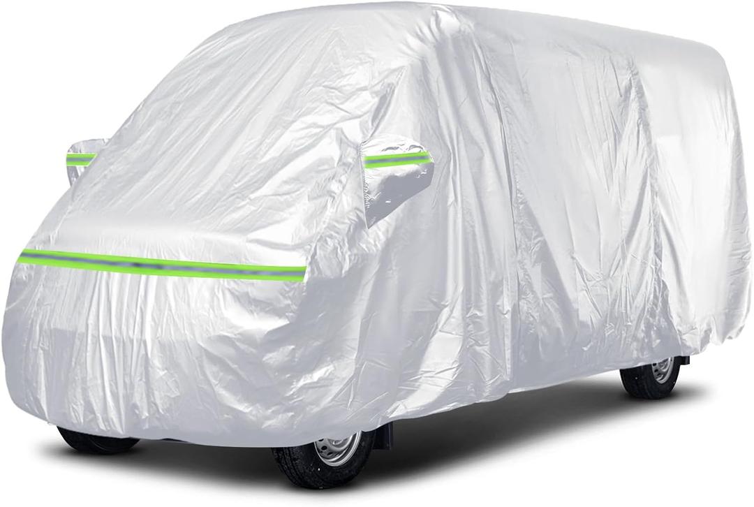 Waterproof Silver RV High Top Van Cover for up to 22.8ft (274.5 inch) 2002-2023 LWB Sprinter Van, All Weather Protection Scratch, Dust, Snow Shield,  274.5*92*111.5in