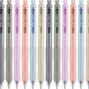 Linbsunne Erasable Pens 0.5mm Gel Ink Pens for School Office Fine Point Pens Smooth Writing Work Pen with Erasers (12-count,Black Ink)
