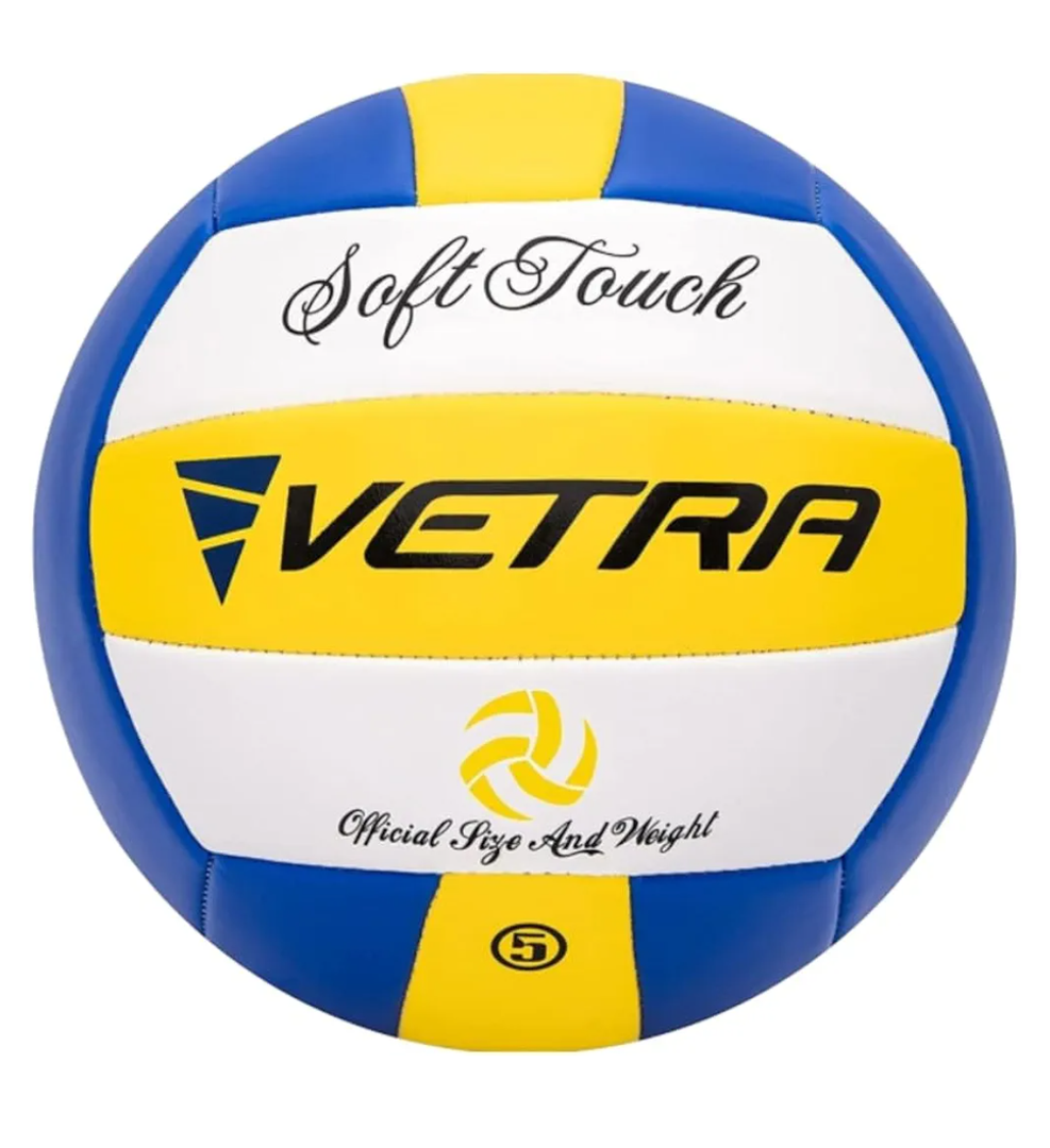 VETRA Premium, Soft Touch Volleyball, Official Size 5, Super Soft Volleyball Training Equipment for Professional & Recreational Use Practice, Sports & Outdoor, Kids, Teen Girls & Boys, Women & Men, Size 5 