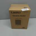 Lasko CD09250 Ceramic Adjustable Thermostat Tabletop or Under-Desk Heater, 9 Inches High, Black