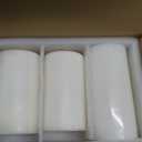 Mister Candle Citronella Candles, Ideal for Outdoor & Indoor, 3x6 Pillar Candles Set of 3, Hand Poured White, Premium Wax & Dripless, 60 Hour Burn Time