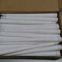 Funtery 48 Pcs Flameless LED Taper Candles Battery Operated Candles Bulk Realistic LED Candlesticks Flickering for Wedding Church Graduation Party Home Decor(White,Classic Style)