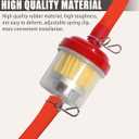 RACOONA Gas Line Hose,Car Accessories Fuel Line Hose Kit,Fuel Line Hose Clamps Fuel Filters with Inline Shut Off Valve Petcock Set for 50cc 70cc 90cc 110cc 125cc 150cc ATV Dirt Pit Bike (Red)