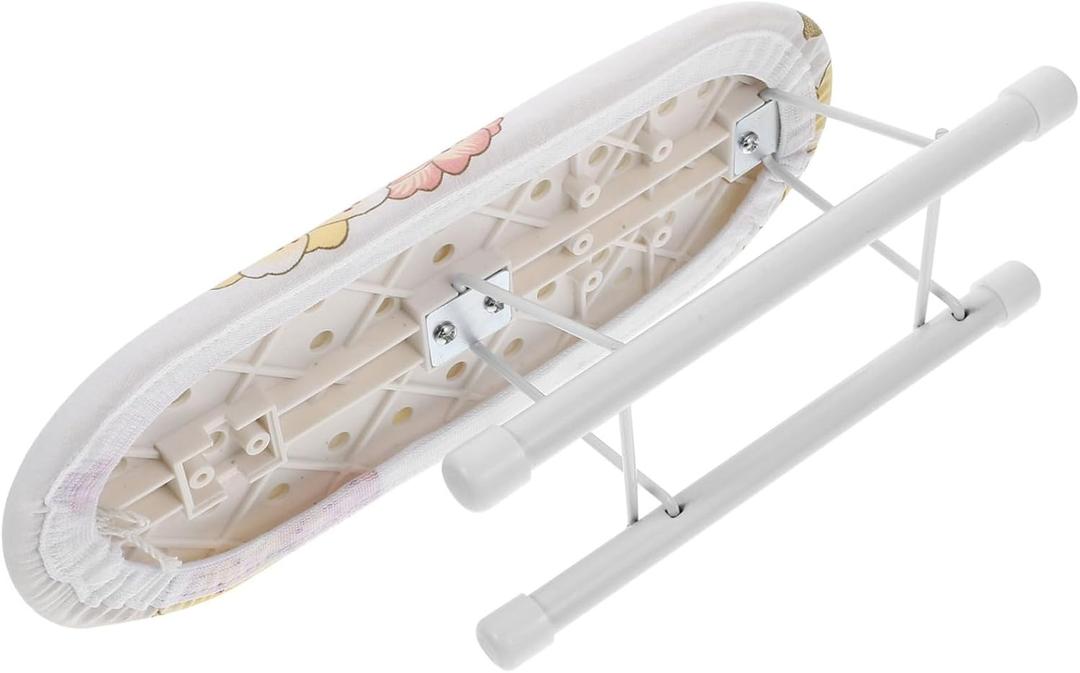 PRETYZOOM Tabletop Ironing Stool Mini Ironing Board Foldable Portable Ironing Frame (27.00X11.00X8.00CM, As Shown)