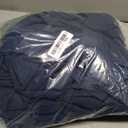 Amazon Basics Lightweight Super Soft Wrinkle-Free Breathable Brushed Microfiber 3-Piece Fitted Sheet Set with 14-Inch Deep Pockets, Twin XL, Navy Blue, Solid