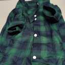 Koneseve Dog Shirt, Pet Plaid Clothes T-Shirt Sweater Matching Breathable for Small Medium Large Dog Cat Puppy Adorable Casual Cozy Halloween Thanksgiving Christmas Costumes (Green; 4XL) (4XL-(35~55lb)-Chest~31")