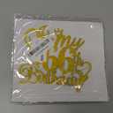 It's My 66th Birthday Cake Topper - Gold Glitter Happy 66th Birthday Cake Decor - 66 and Fabulous,Cheers to 66 Years Old Birthday Party Supplies