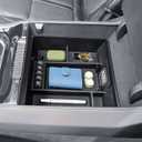 HGWEI Center Console Organizer Compatible with 2022-2025 Jeep Wagoneer/L & Grand Wagoneer/L Accessories, Middle Armrest Storage Box Insert Compartment Tray (Without Cool Box, Not Fit Wagoneer S)