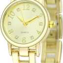 Women's Quartz Wrist Watch Exquisite Ladies Watches Alloy Strap Daily Waterproof (GD)