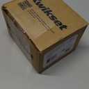 Kwikset 817 Deadbolt Lock, Matte Black Round Exterior Keyed Front Entry Door, Pick Resistant SmartKey Rekey Security, Single Cylinder Dead Bolt, with Microban Protection