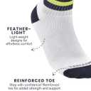 Mens & Boys Ankle Socks Cotton Warm Elastic Casual Lightweight Moisture Wicking Anti Odor | 3 & 6 Pairs, Size: 8-10