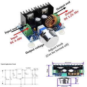 HiLetgo 2pcs XL4016 DCDC 440V to 1.2536V Step Down Buck Converter Power Supply Module XL4016E1 PWM Adjustable Step Down Board 8A 200W