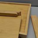 2 Pack Breakfast in Bed Tray for Eating, 16.92 x 12.6 Inch Bed Table Tray with Folding Legs & Handles, Bamboo Food Lap Trays Fits for Adult Kids Eating/TV/Surgery Recovery by Easoger. Set of 2