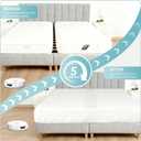 Bisenkud 3-in-1 Bed Bridge Connector Twin to King Mattresses - with Sheet Strap 78"x 75", Machine Washable(Removable Foam Gap Filler) with Locking Straps