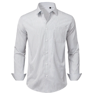 Lion Nardo Mens Dress Shirts Long Sleeve Button Down Shirt Wrinkle Free Stripe Dress Shirt Regular Fit Business Casual Shirts M