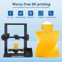 3DHoJor PLA High Speed Printer Filament 1.75mm 1kg Cardboard Spool (2.2lbs) Rapid PLA to 5X Faster Printing Filament Dimensional Accuracy +/- 0.02 mm Fits for Most FDM 3D Printer-Yellow