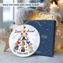 8 x Guitar Ornament for Christmas Tree 2025 - Unique Rock Guitar Player Gifts for Music Decorations, Ceramic Guitars Ornaments for Christmas Tree Decorations, Xmas Music Lovers Gifts for Men Women Bestie