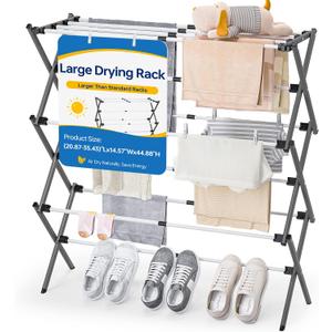 Large Clothes Drying Rack,14.57" D x 44.88" H, Small