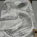 shinic Window Fan with Reversible Airflow Quiet, Twin 9" Blades, Full Remote Control, 3 Functions-3 Speeds, Bathroom Kitchen Window Exhaust Fan, Width Adjustable (From 23.8" to 37") ETL Certified