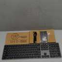 Amazon Basics Ultra Premium Wireless Keyboard and Mouse Combo, Rechargeable, Full-Size with Number Pad, Sleek Design, Plug and Play, Quiet Typing, 2.4GHz USB Receiver, Black (QWERTY)