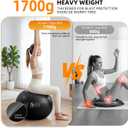 Gruper Yoga Ball, Extra Thick Non Slip Exercise Ball for Workout, Yoga, Pregnancy, 4 Sizes Anti Burst Chair for Home and Office, Includes Foot Pump & Fitness Guide