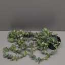 Der Rose 1Pcs Fake Plants Hanging Artificial Potted Faux Eucalyptus Plants for Modern Boho Farmhouse Bathroom Office Desk Wall Art Shelf Living Room Aesthetic Decor Indoor (Grey)