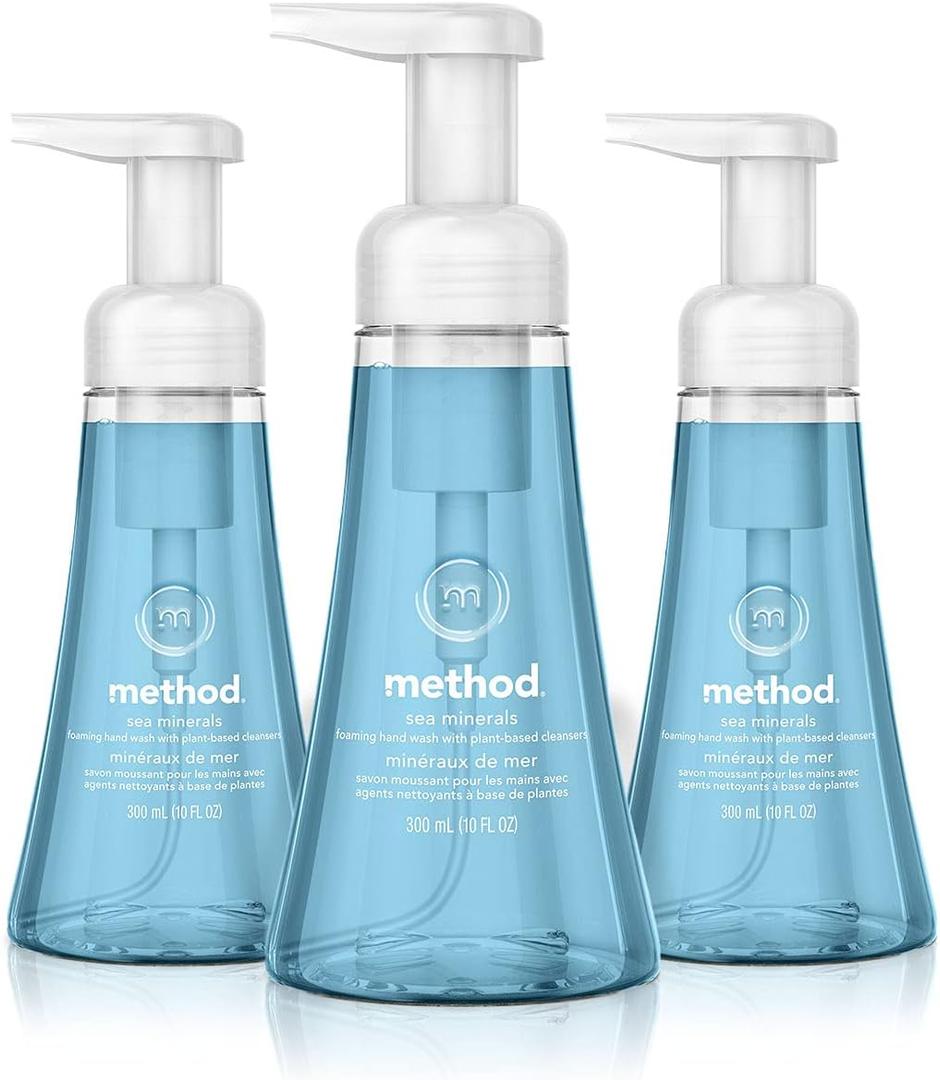 Method Foaming Hand Soap, Sea Minerals, Paraben and Phthalate Free, 10 fl oz (Pack of 3)