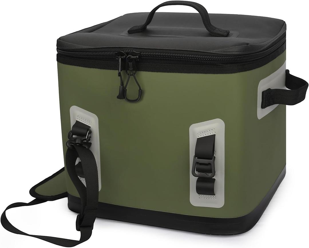 Soft Cooler 6Can to 28Can, Portable/Single Shoulder/Backpack Ice Chest Box, Dry & Wet Compartment Design, Built-in Bottle Opener, Suitable for Lunch, Beach, Travel, Camping