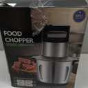 Food Processor Large Capacity,6L Electric Meat Grinder for Home,1200W Heavy Duty Food Grinder Chopper with 2 Speed& 6 Blades,Stainless Steel Bowl,Vegetable Electric Chopper for Onion, Nuts