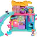 Disney Junior SuperKitties Purr N Play Playset and Figures, 12-Pieces, Lights and Sounds, Kids Toys for Ages 3 Up by Just Play