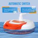 YOKING Automatic Pool Cover Pump, 1/4 HP 1500GPH Swimming Pool Submersible Water Sump Pump, 115/230V with 26ft Power Cord and 2 Adapters Water Removal for Pool, Hot Tub, Pond