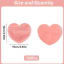 100 PCS Heart-Shaped Jewelry Bags - Clear Resealable Packaging Bags for Earring Jewelry, Small Trinkets, Party Favors (Pink Purple)