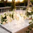 Ciaell 24 Pack Plastic Champagne Flutes - Clear 6 Oz Disposable Champagne Glasses - Square Plastic Toasting Glasses for Party Birthday Anniversary Wedding