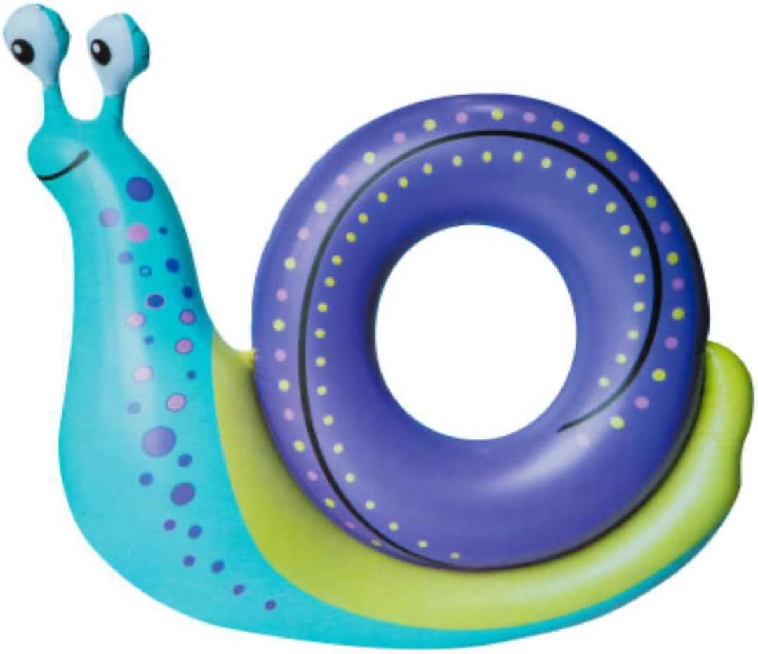 Generic Inflatable Snail Pool Float Tube 46"" X 45"", Large, Blue