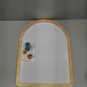 Curved Whiteboard, 11.8"x15.7" Small Magnetic Dry Erase Board, Holiday Gift, Pine Frame, Wall Mounted, with Four Magnets and Writing Pens, Easy to Erase, Writing Board, Home, School