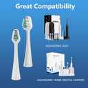 Replacement Toothbrush Heads for Waterpik Complete Care 5.0/9.0, and Compatible with AquaSonic Duo and Home Dental Center Electric Toothbruh, 10 Count(Pack of 1), White