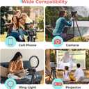 UBeesize 64'' Camera & iPad Tripod, Tripod for iPad & iPhone with Carry Bag, Tablet Tripod with Remote and 2 in 1 Phone Holder for Video Recording, Live Stream, Photography, Travel