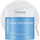 Glycolic Acid Pads, Exfoliating Toner Pads for Facial Radiance, Dual Action Gentle Face Pad for Deep Cleaning Effect |Peels & Daily Skin Renewal |Salicylic Acid & Vitamins B3 |70 Count (Blue)
