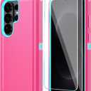 ONOLA Phone Case for Samsung Galaxy S26 Ultra Case with HD Screen Protector, Heavy Duty Shockproof & Dropproof 3-Layer Cover Phone Case for Galaxy S26 Ultra 6.9'',PinkSkyBlue